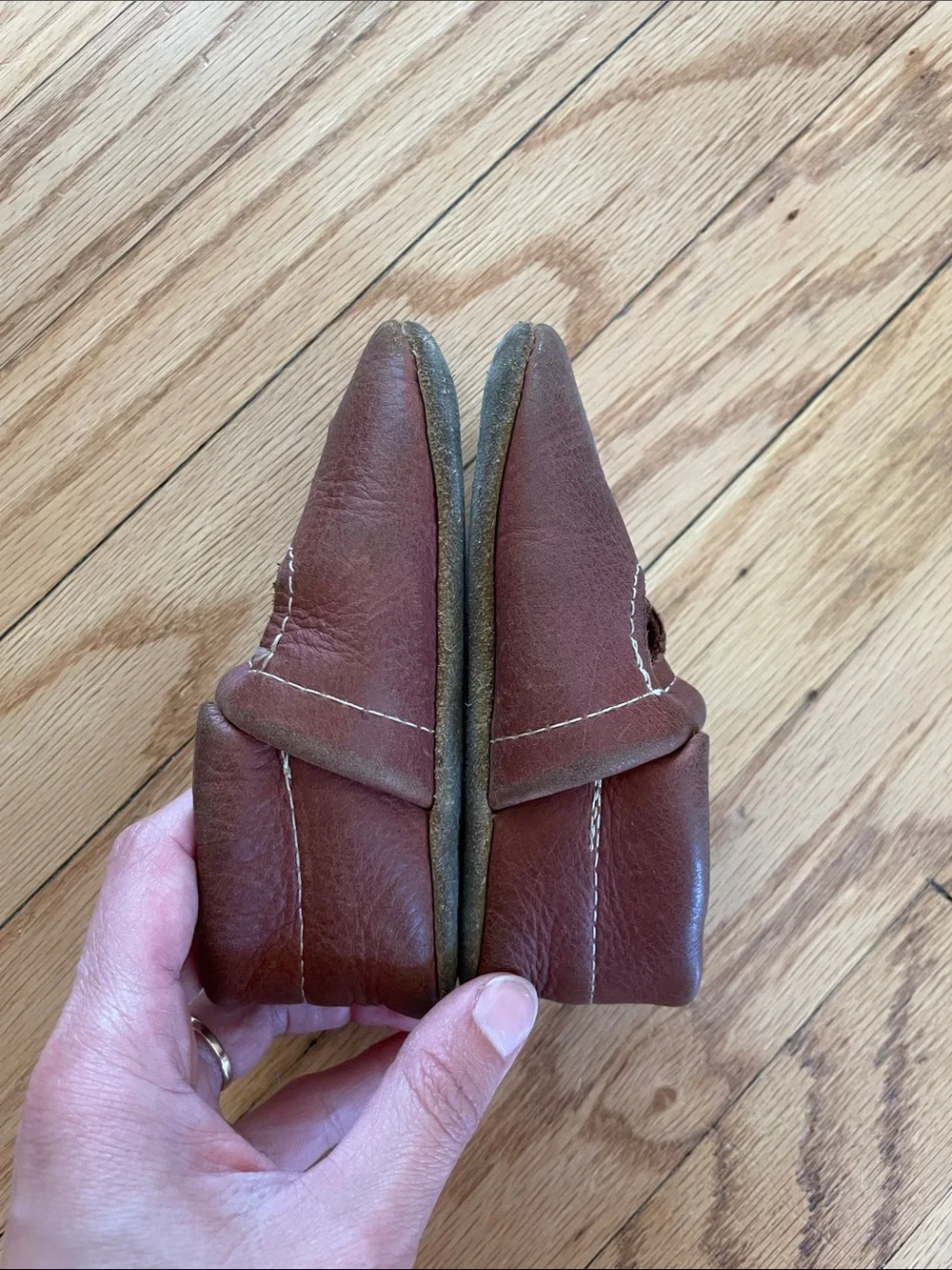 Starry Knight Design Leather Moccasins Size 6B